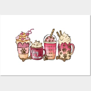 Cup Of Coffee Animal Dog Mom Valentine Day Posters and Art